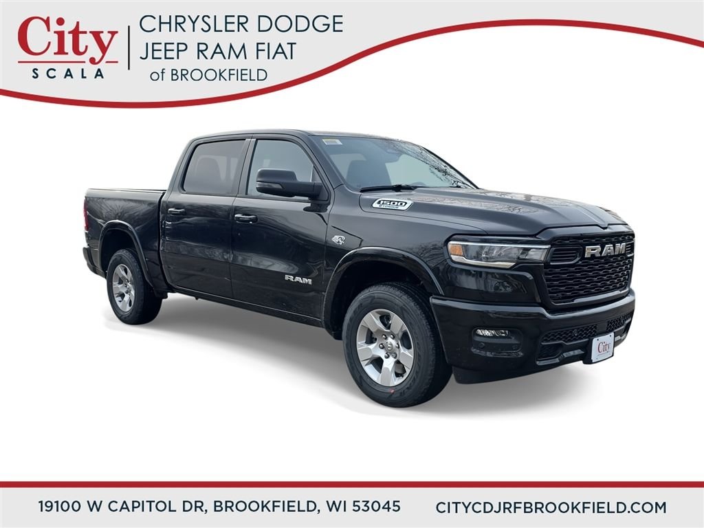 New 2026 Diamond Black Crystal Pearl-Coat Exterior Paint RAM Big Horn/Lone Star image 1