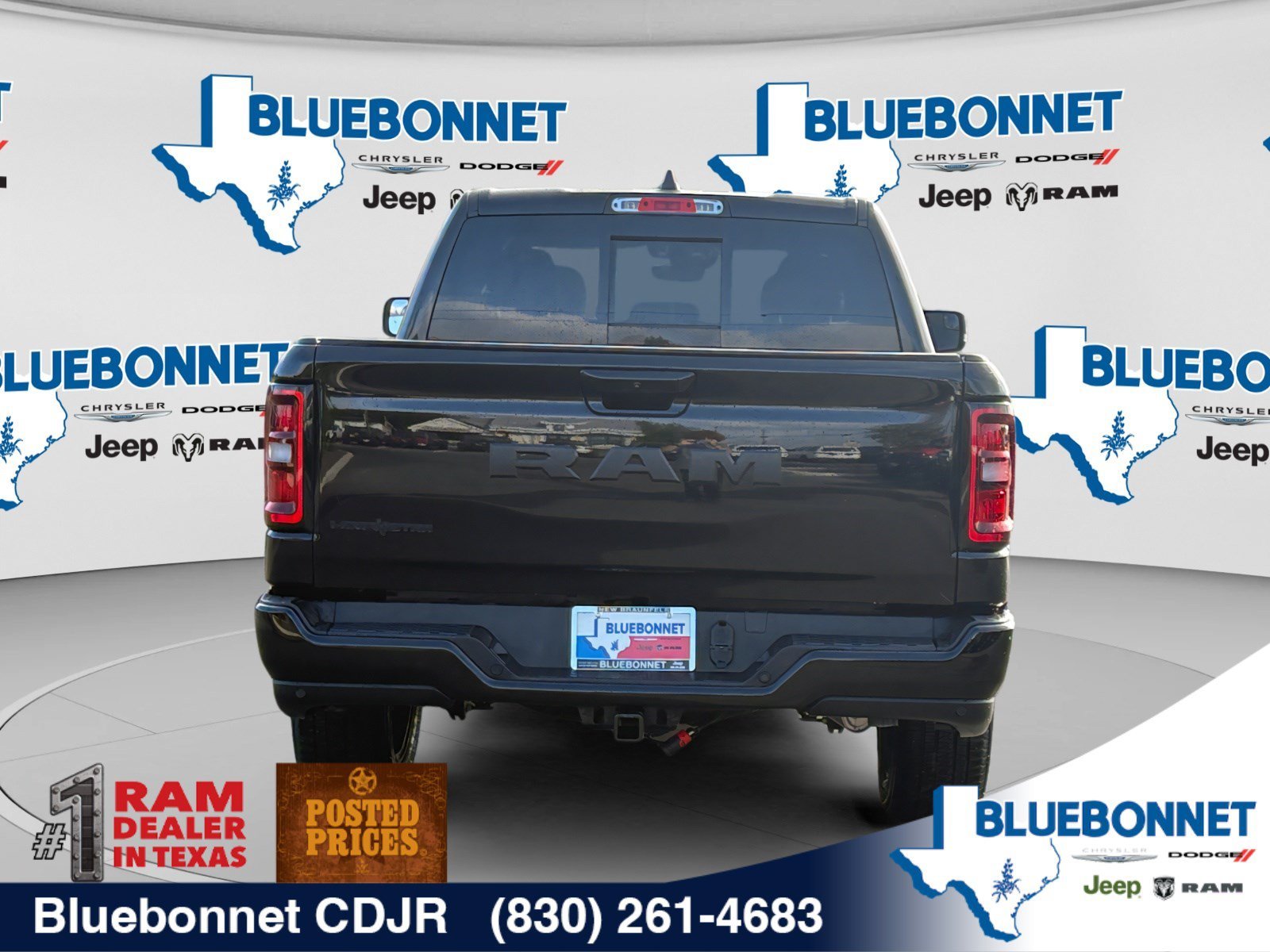 New 2026 Diamond Black Crystal Pearl-Coat Exterior Paint RAM Lone Star image 6