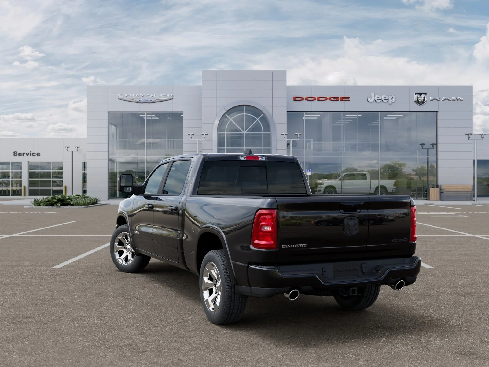 New 2026 Diamond Black Crystal Pearl-Coat Exterior Paint RAM Big Horn/Lone Star image 29