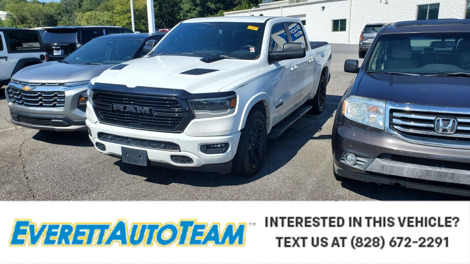 Used 2020 Bright White Clearcoat Ram Laramie image 1