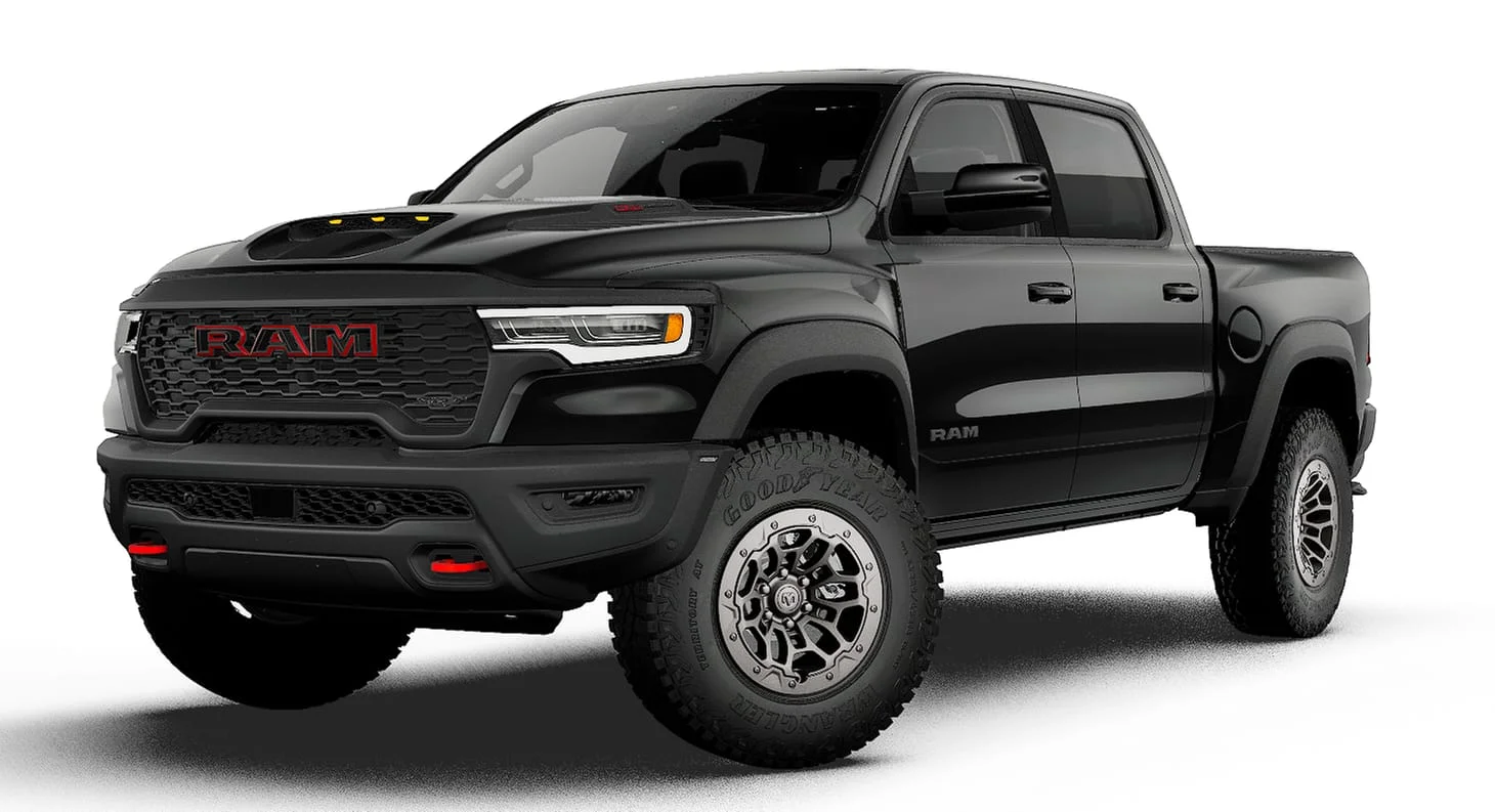 New 2027 Diamond Black Crystal Pearl-Coat Exterior Paint RAM TRX image 1
