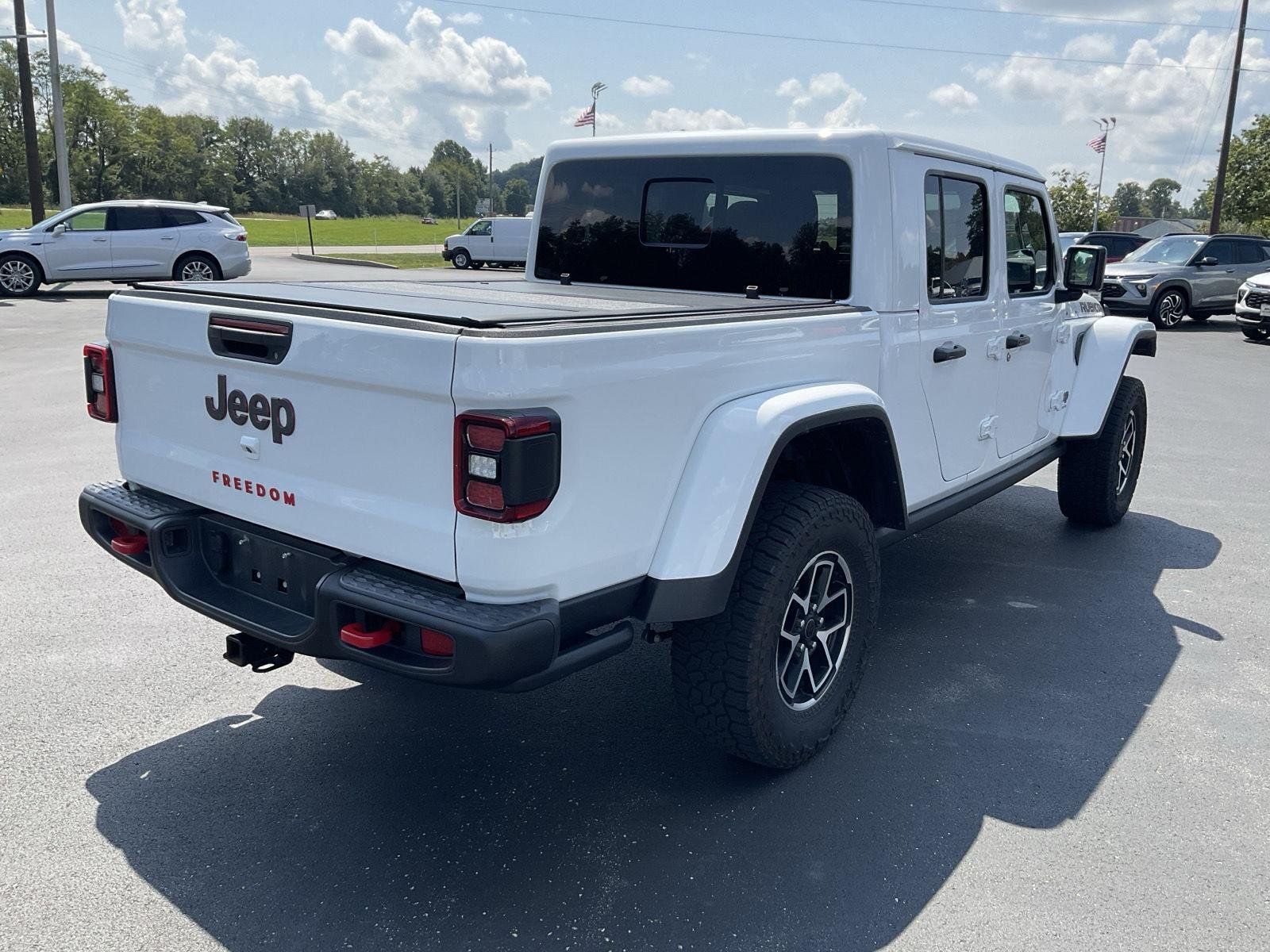 Used 2025 Bright White Clearcoat Jeep Rubicon image 6