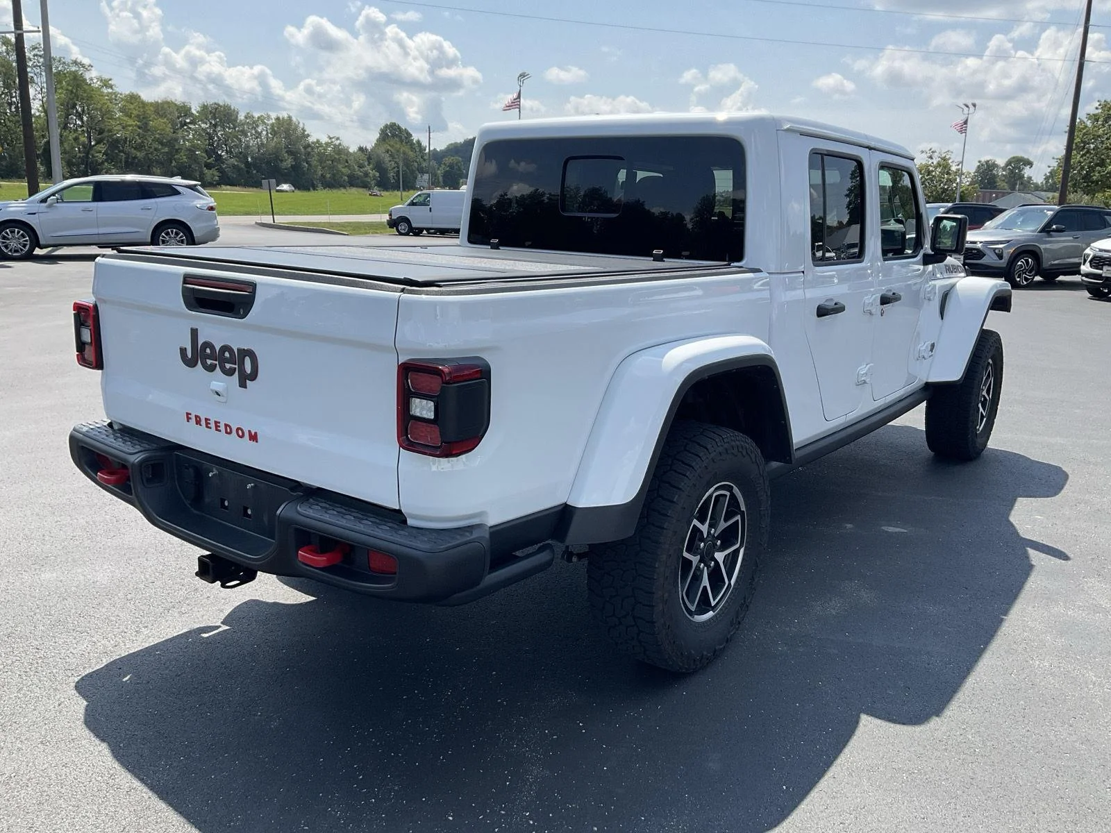 Used 2025 Bright White Clearcoat Jeep Rubicon image 6