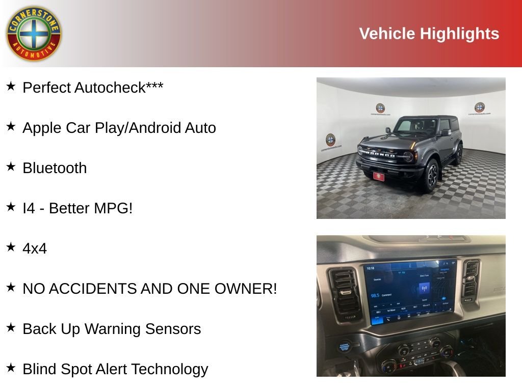 Used 2023 Ford Bronco 2-Door Outer Banks with VIN 1FMDE5AP2PLB20026 for sale in Elk River, Minnesota