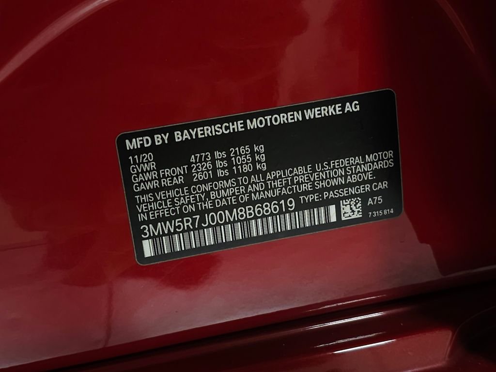 Used 2021 Melbourne Red Metallic BMW 330i xDrive image 40