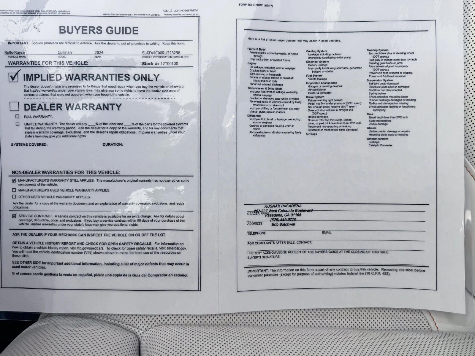 Certified Used 2024 Black Diamond Rolls-Royce  image 40