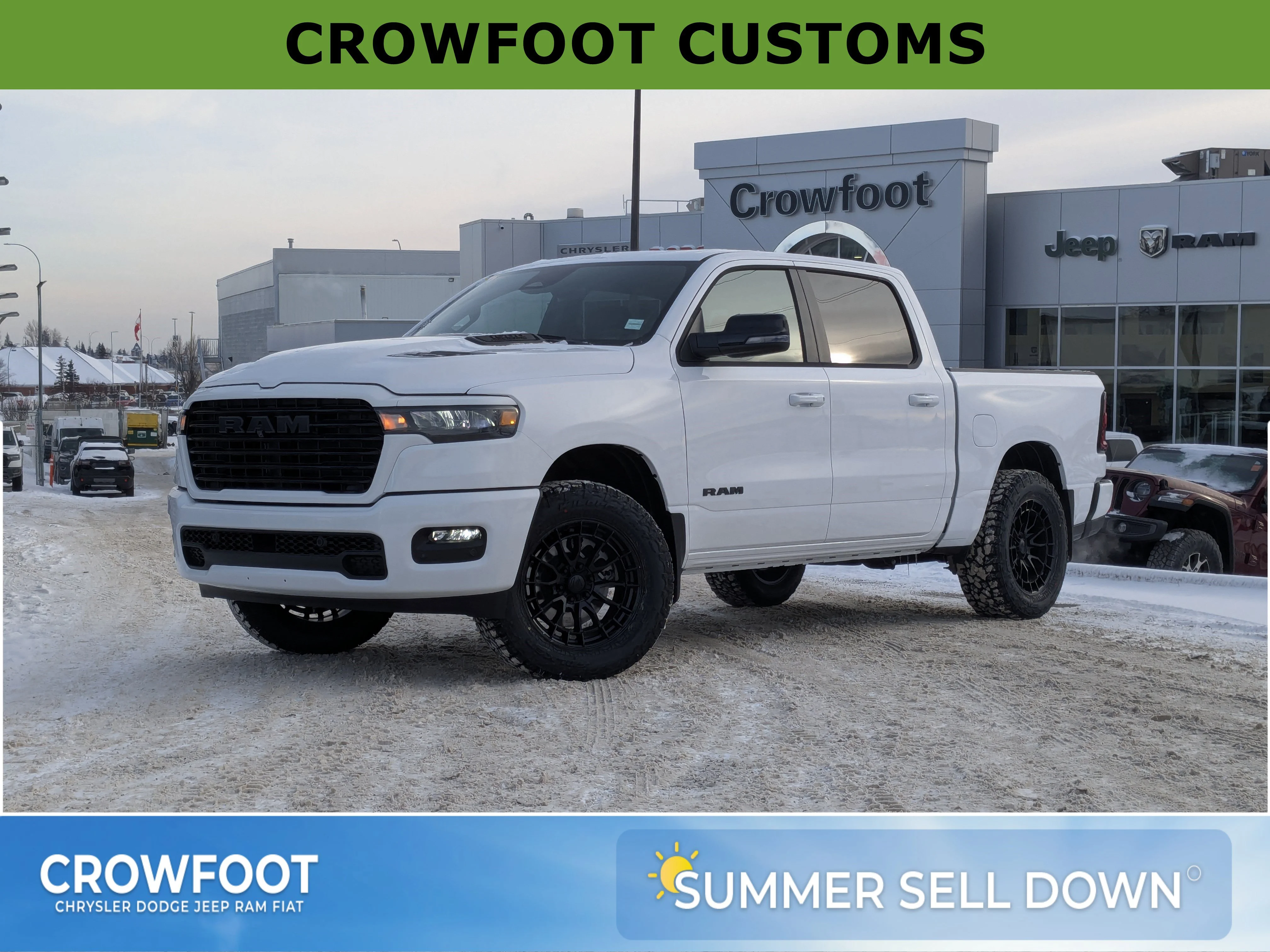 New 2026 White RAM Sport - FUEL RIMS - A/T TIRES - LIFTED & TONS MORE! image 1