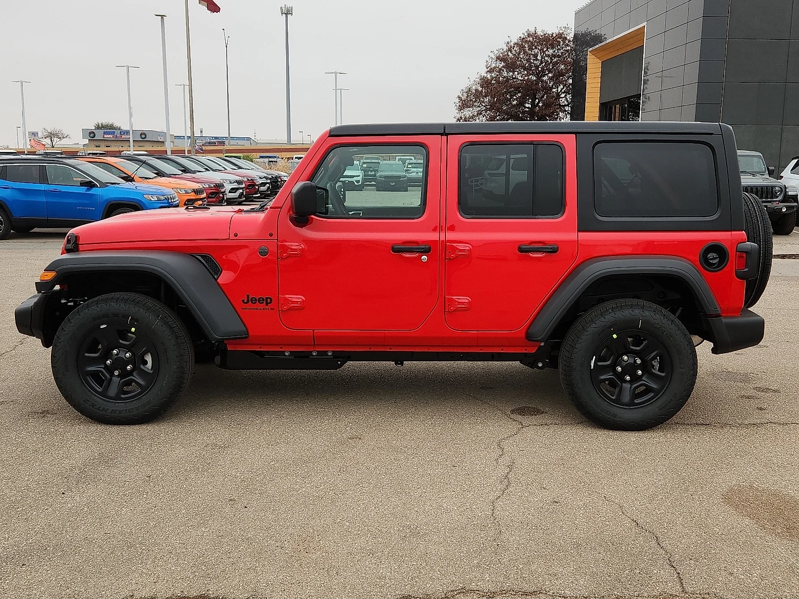New 2026 Firecracker Red Clear-Coat  Paint Jeep 4-DOOR SPORT image 2