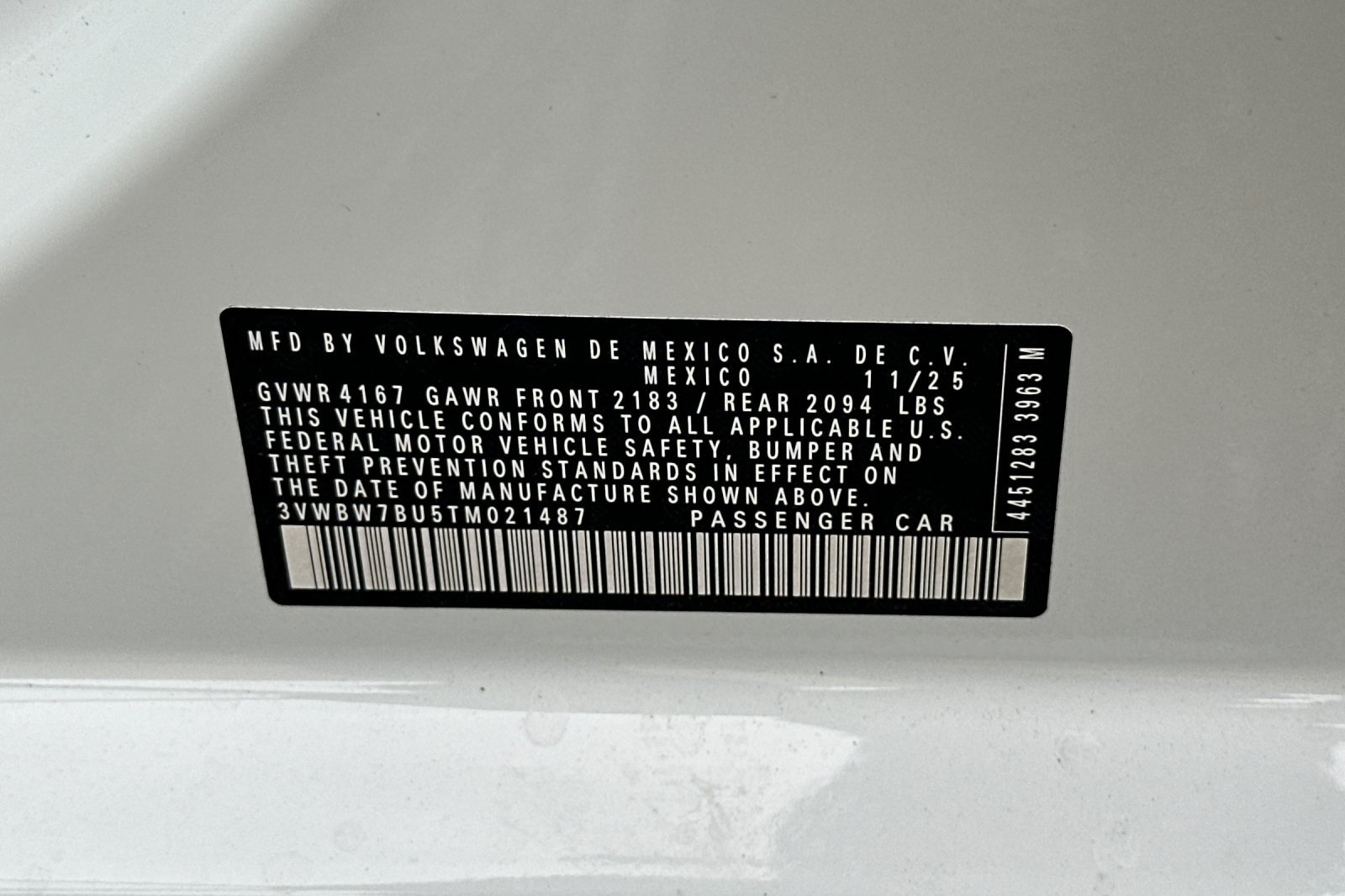 New 2026 Pure White Volkswagen Sport image 26