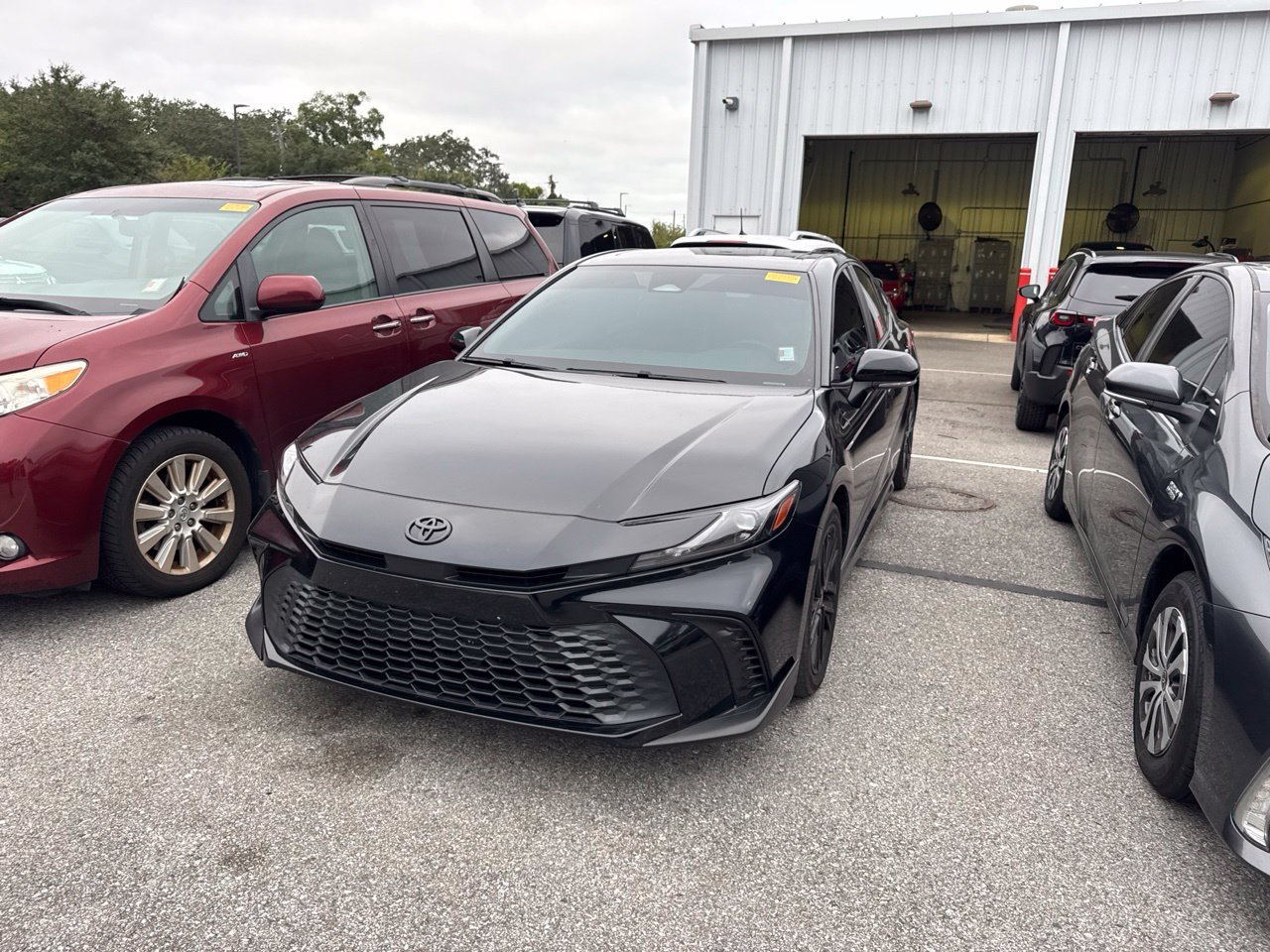 Used 2025 Black Toyota SE image 1