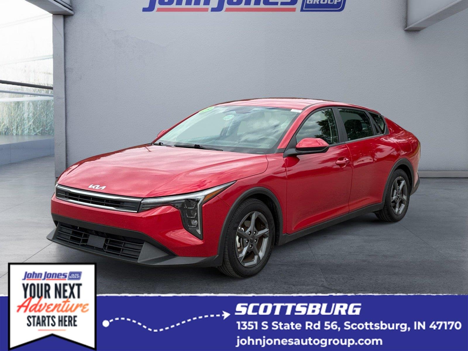Used 2025 Currant Red Kia LXS image 1