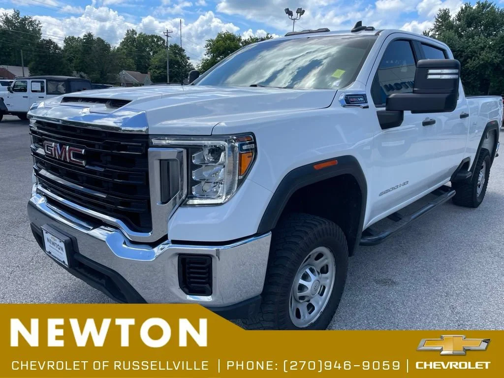 Used 2021 SUMMIT WHITE GMC 4WD CREW 159 image 3