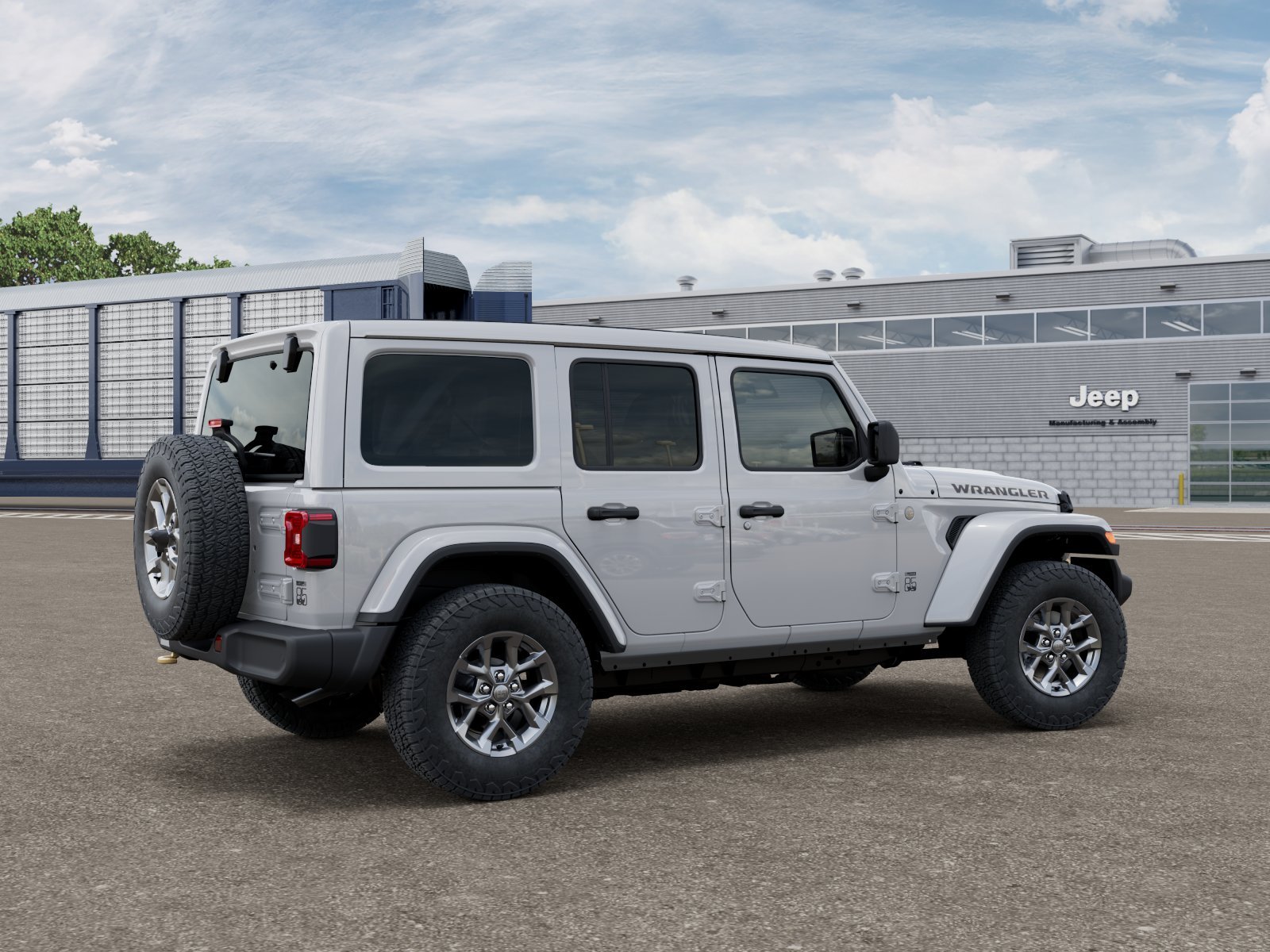 New 2026 Bright White Clear-Coat Exterior Paint Jeep 85th Anniversary image 2