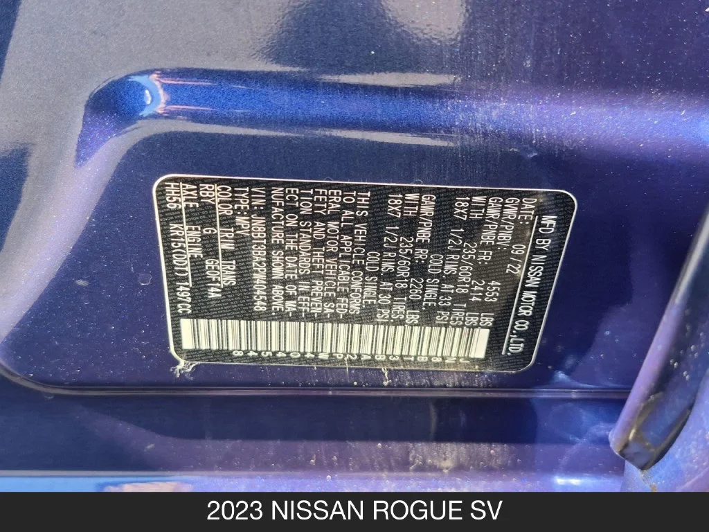 Used 2023 Blue Nissan SV image 24