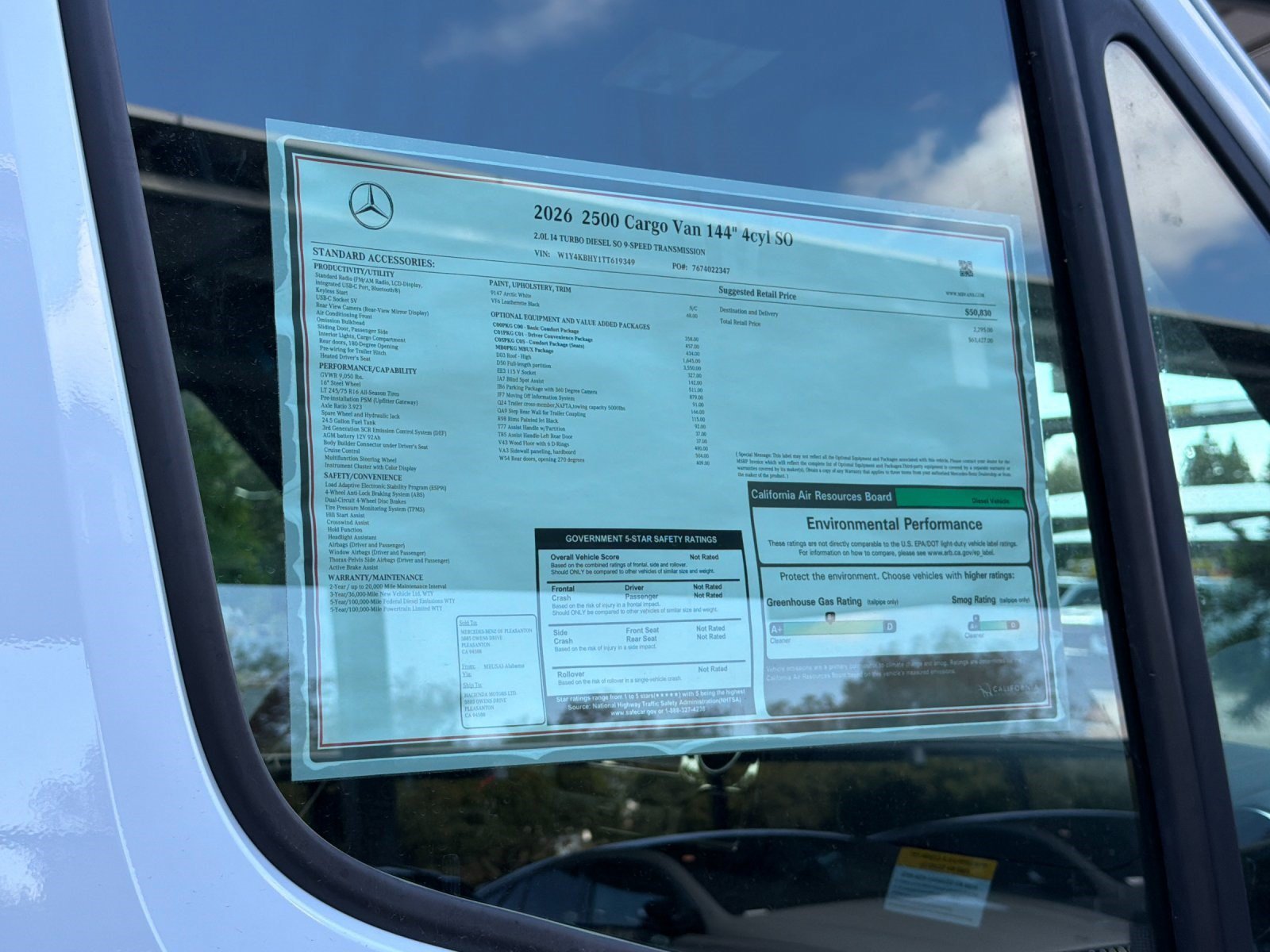 New 2026 Arctic White Mercedes-Benz 2500 High Roof SO Diesel 144 WB image 26