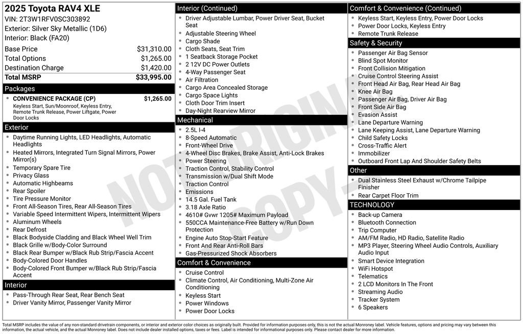 Certified Used 2025 Silver Toyota XLE image 2
