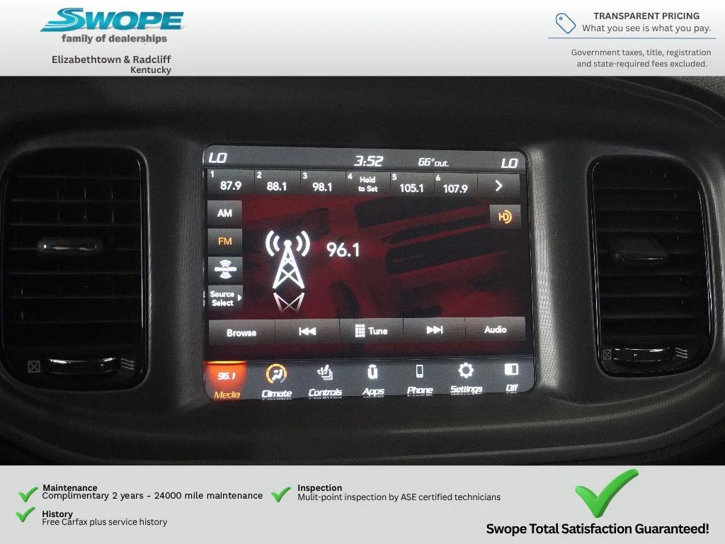 Used 2023 Pitch Black Clearcoat Dodge GT image 22