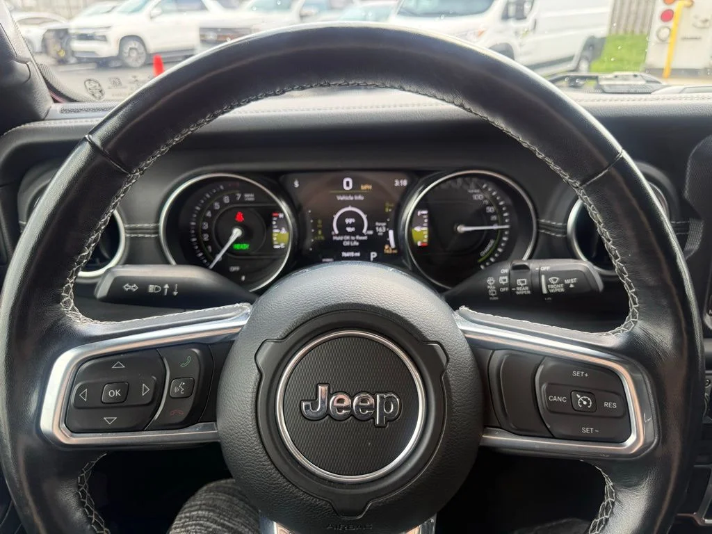 Certified Used 2021 Red Jeep Unlimited Sahara 4xe image 22