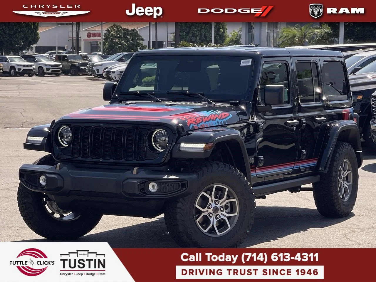 New 2026 Black Clear-Coat Exterior Paint Jeep Rewind image 1