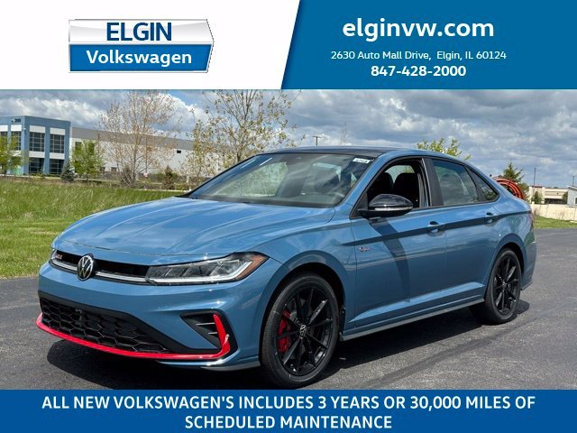 Monterey Blue W/Deep Black Roof 2026 Volkswagen Jetta GLI Sedan Front-Wheel Drive 
