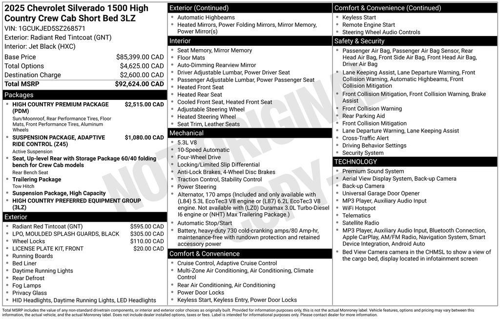 Used 2025 Red Chevrolet High Country image 35