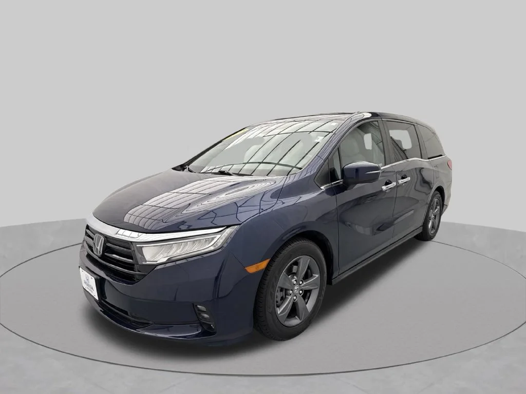Used 2022 Obsidian Blue Pearl Honda EX image 3