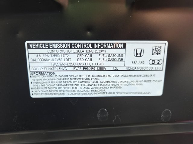 Used 2023 Crystal Black Pearl Honda EX image 16
