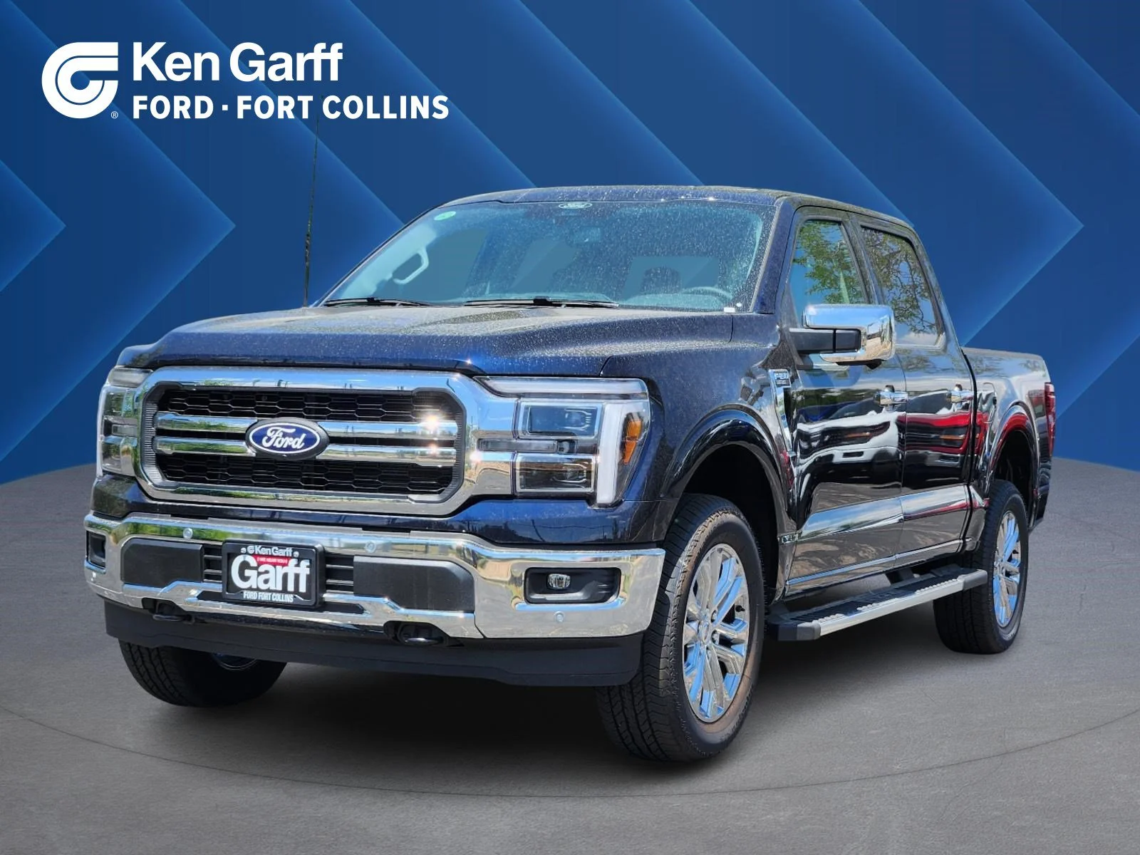 New 2026 Antimatter Blue Metallic Ford LARIAT image 1