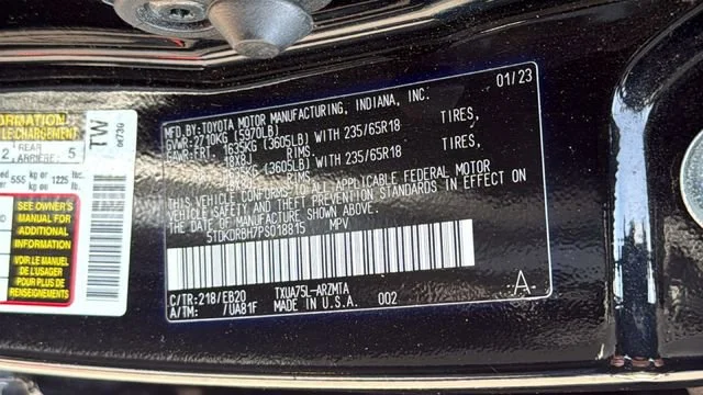 Used 2023 Black Toyota XLE image 30