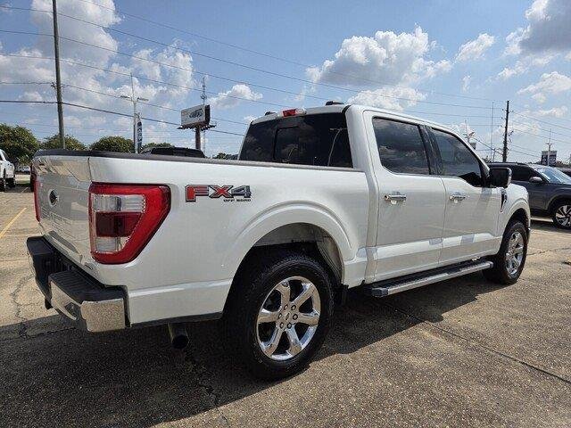 Used 2021 Star White Metallic Tri-Coat Ford LARIAT image 5