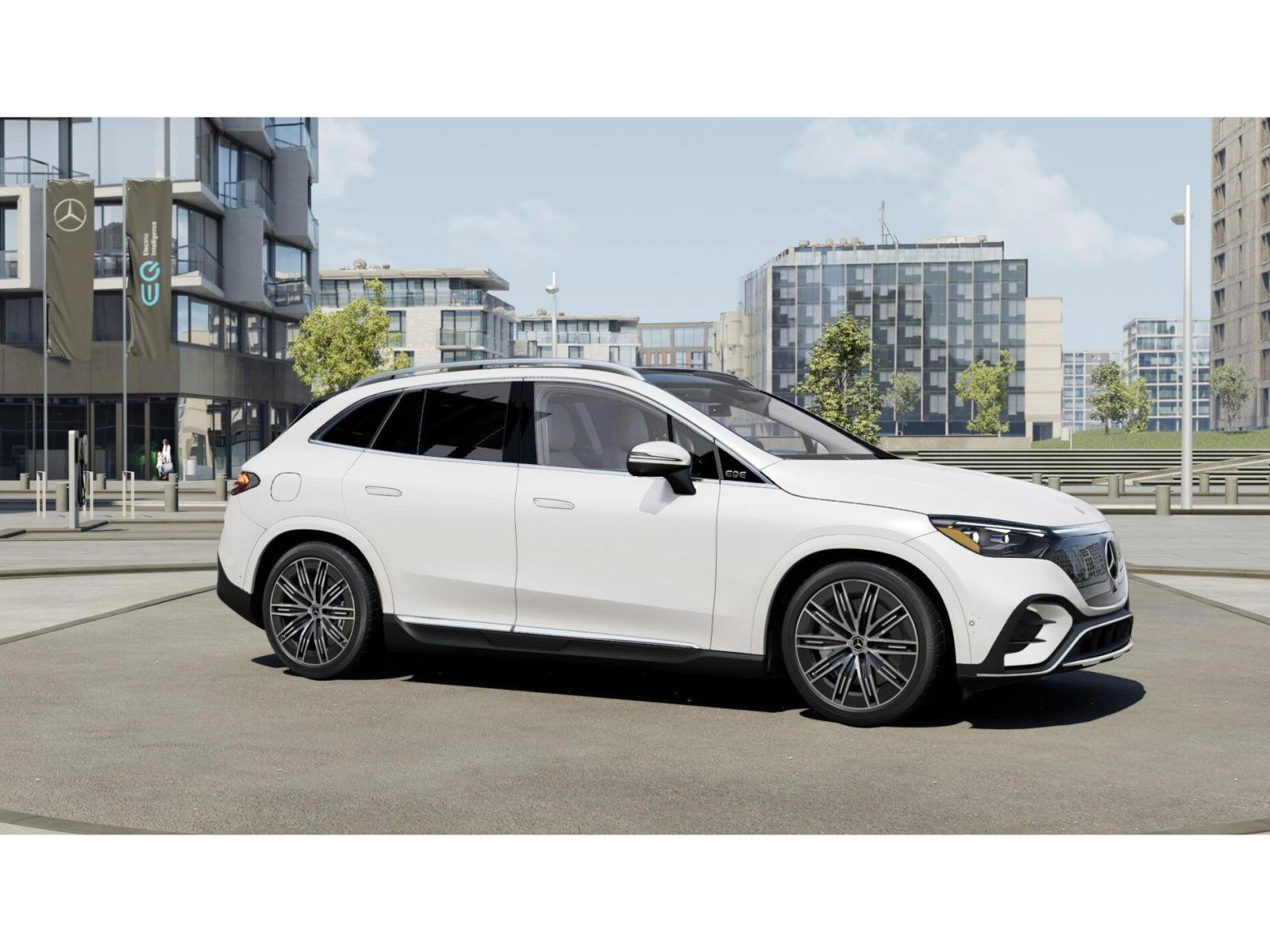 New 2027 MANUFAKTUR Moonlight White Metallic Mercedes-Benz EQE 320+ image 55