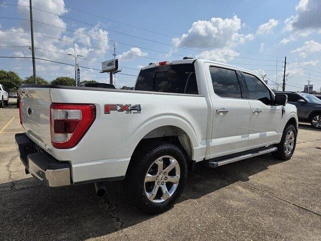 Used 2021 Star White Metallic Tri-Coat Ford LARIAT image 5