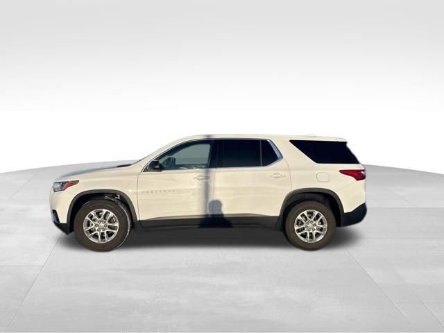 Used 2021 Chevrolet Traverse LS with VIN 1GNEVFKW8MJ127520 for sale in Merrill, WI