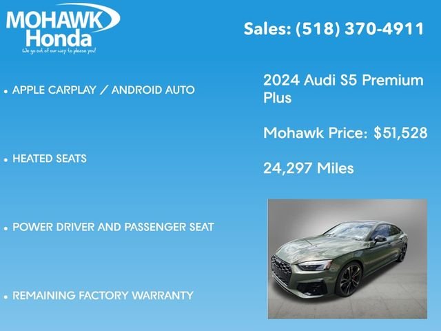 Used 2024 District Green Metallic Audi Premium Plus image 4