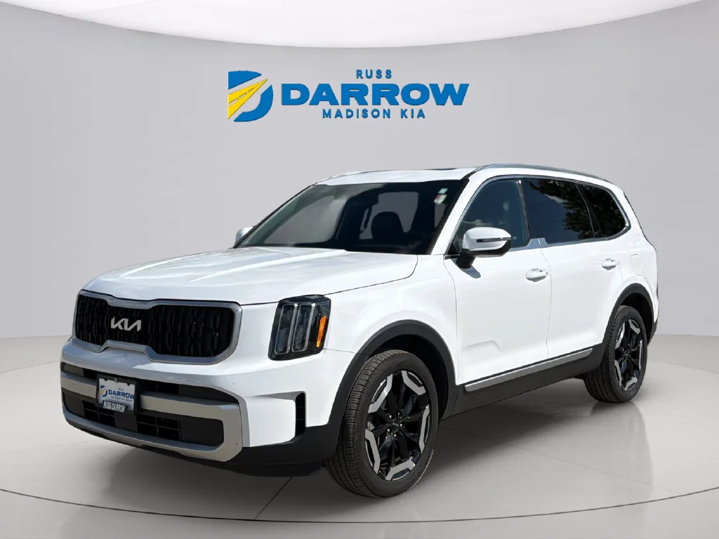 Used 2024 Glacial White Pearl Kia EX image 1
