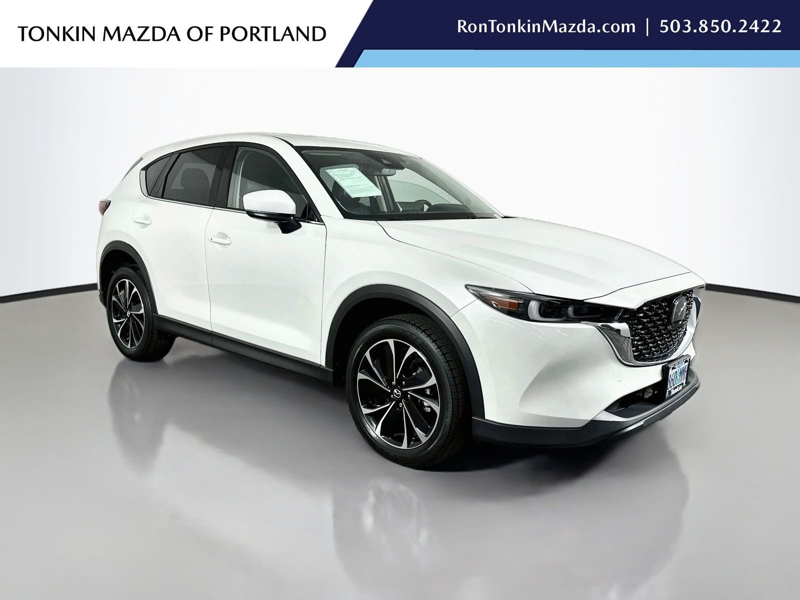 Certified Used 2023 White Metallic Mazda 2.5 S Premium Plus Package image 1