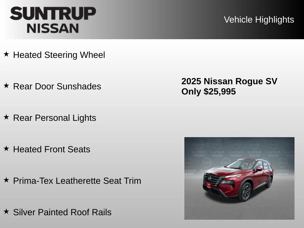 Used 2025 Red Nissan SV image 16