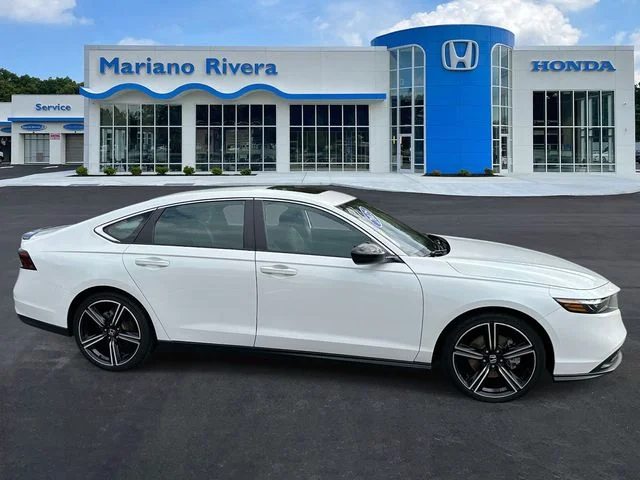 Certified Used 2025 Platinum White Pearl Honda HYBRID SPORT image 4