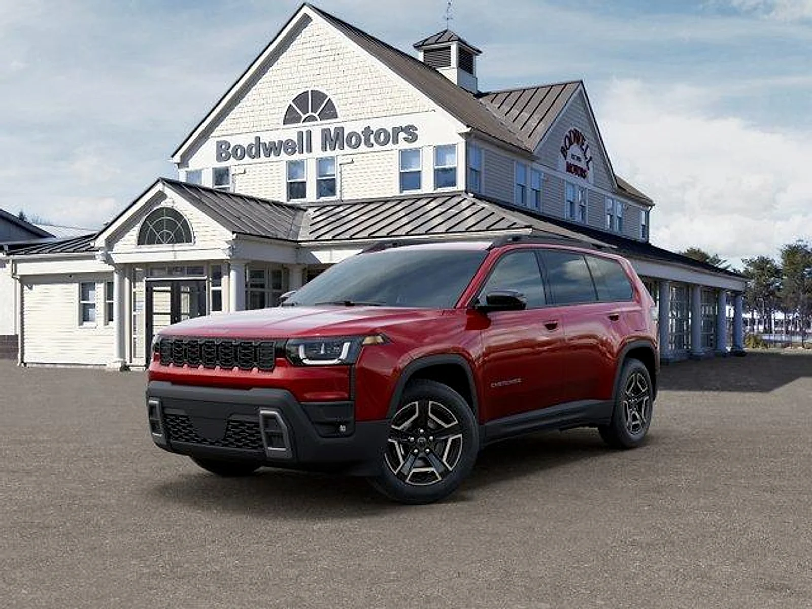 New 2026 Red Hot Pearl-Coat Exterior Paint Jeep Laredo 4x4 image 1
