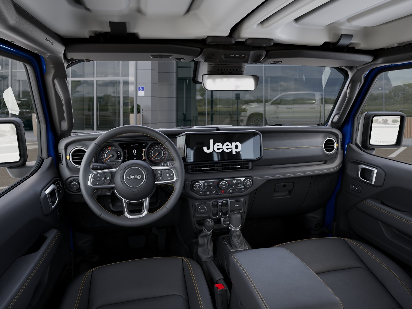 New 2026 Hydro Blue Pearl-Coat Exterior Paint Jeep Sahara 4-Door image 40