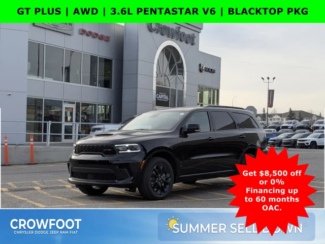 2026 Dodge Durango GT Plus - AWD  3.6L PENTASTAR V6  BLACKTOP PKG