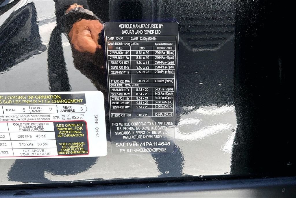 Certified Used 2023 Santorini Black Metallic Land Rover First Edition image 17