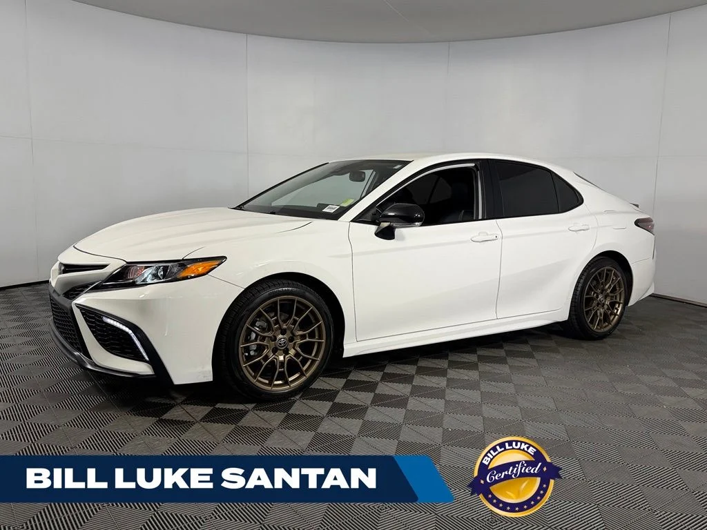 Certified Used 2024 White Toyota SE Nightshade image 1