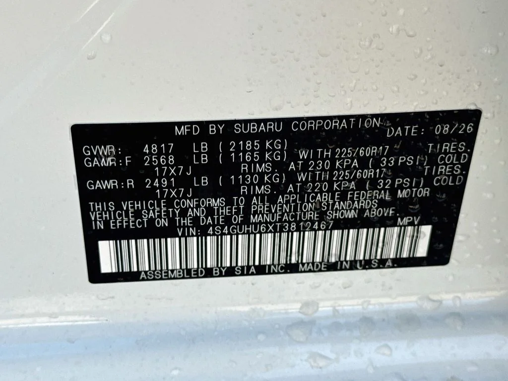 New 2026 White Subaru Wilderness image 39
