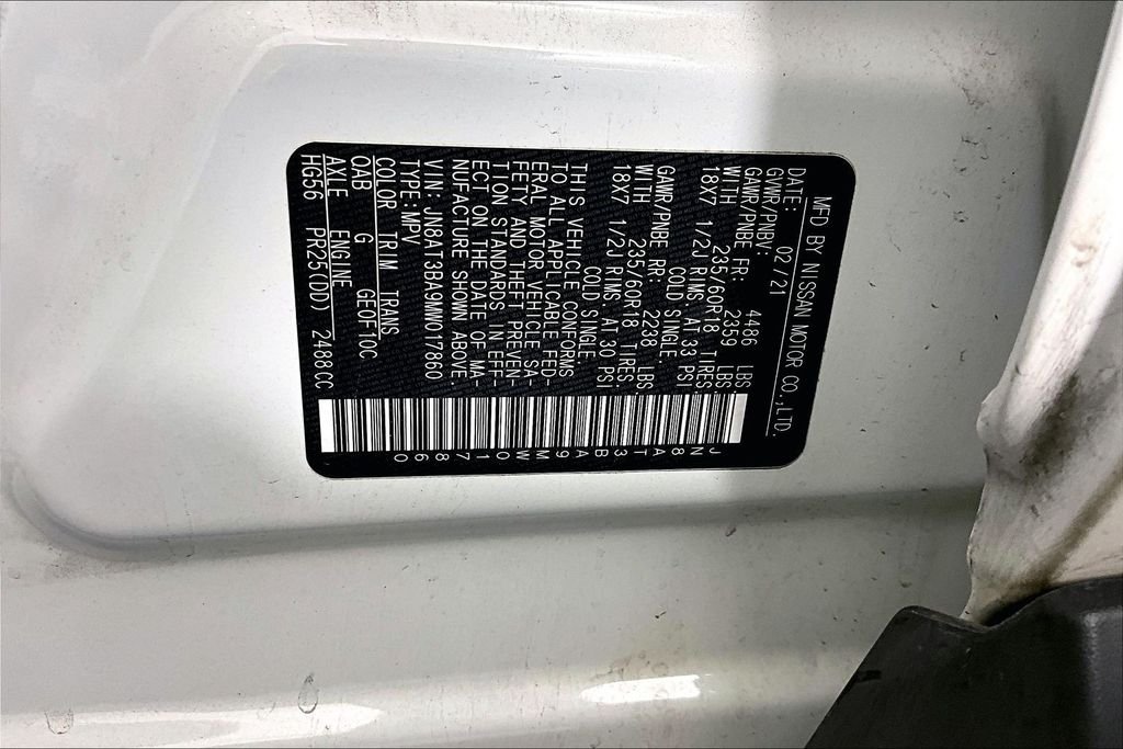 Certified Used 2021 White Nissan SV image 4
