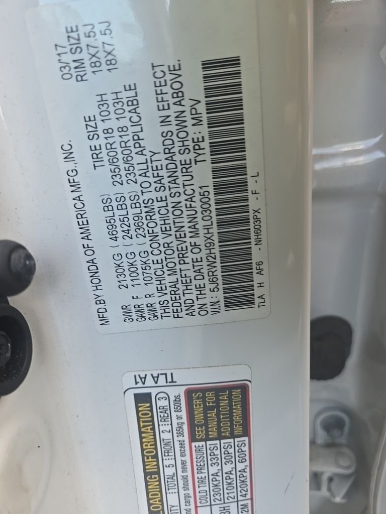Certified Used 2017 Crystal Black Pearl Honda Touring image 17
