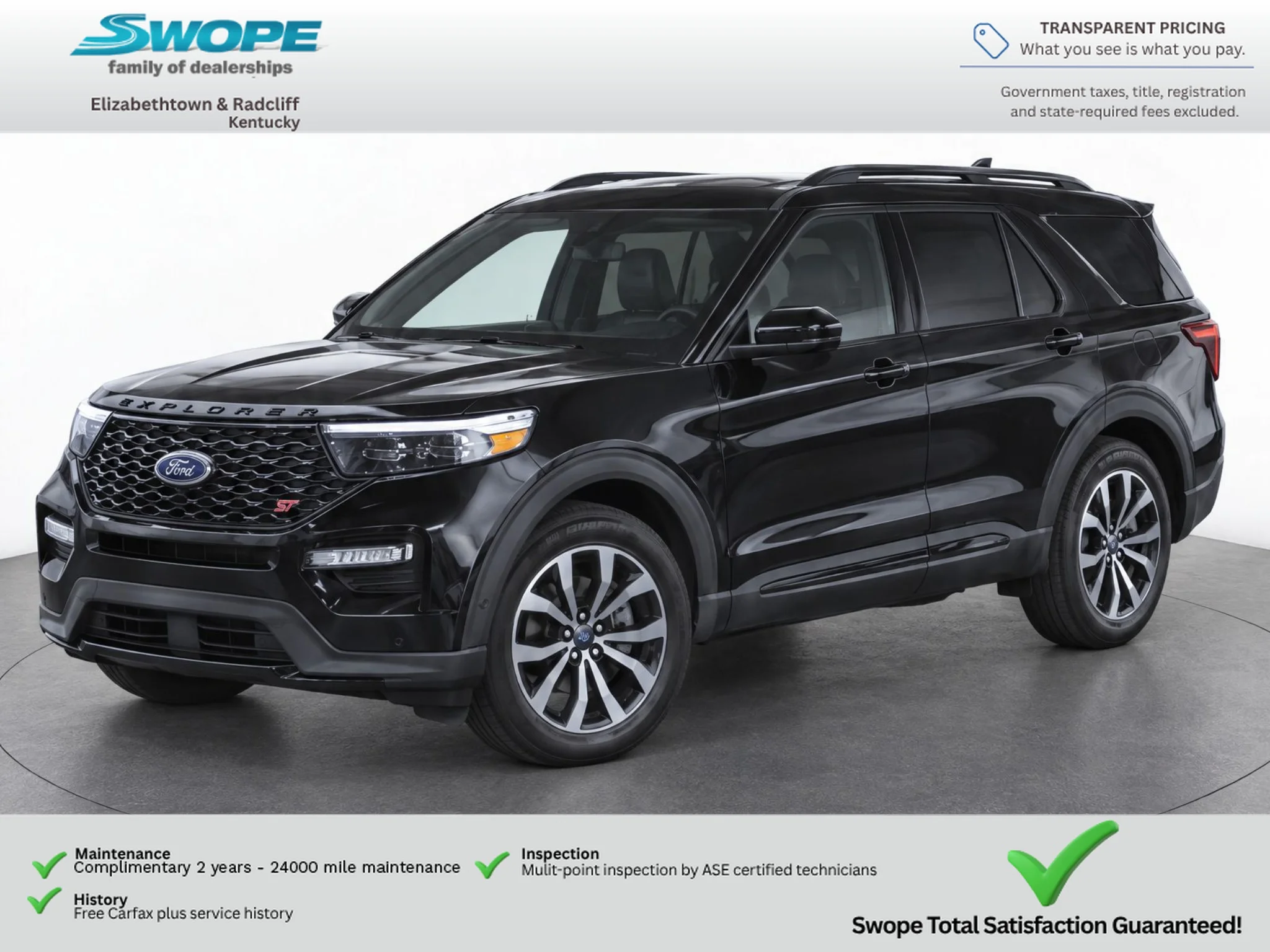 Used 2020 Agate Black Metallic Ford ST image 1