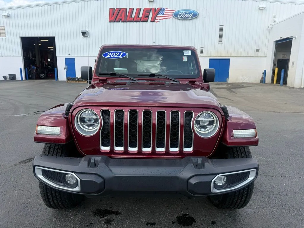 Used 2021 Red Jeep Unlimited Sahara 4xe image 3
