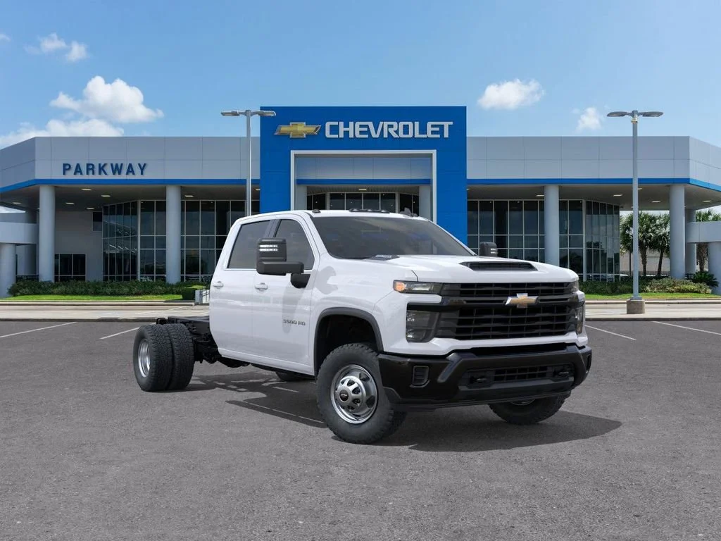 New 2025 Summit White Chevrolet Work Truck image 1