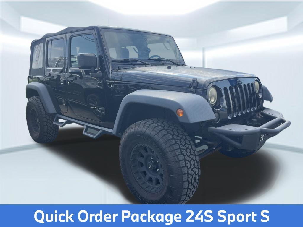 Used 2018 Black Jeep Unlimited Sport image 2